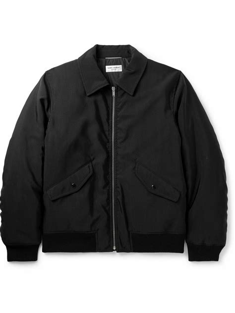 saint laurent twill bomber jacket